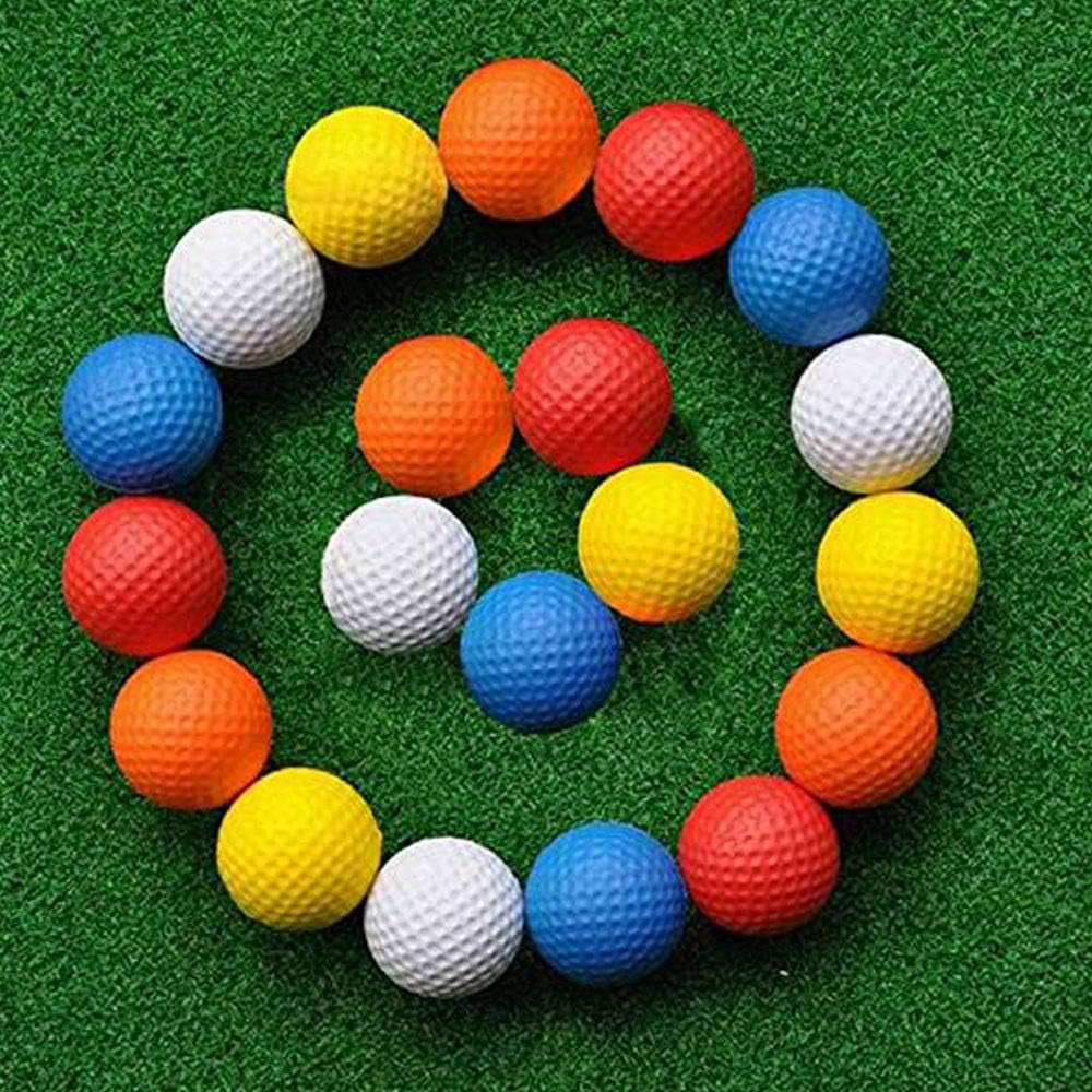 12PCS Foam Practice Golf Balls,Foam Golf Practice Balls,Practice Golf Balls,Foam Practice Golf Balls Yellow Green Orange Golf Training Balls Outdoor,Pink